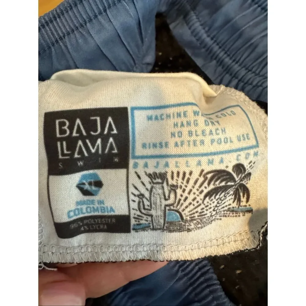 Baja Llama Men’s Swim Trunks Size M